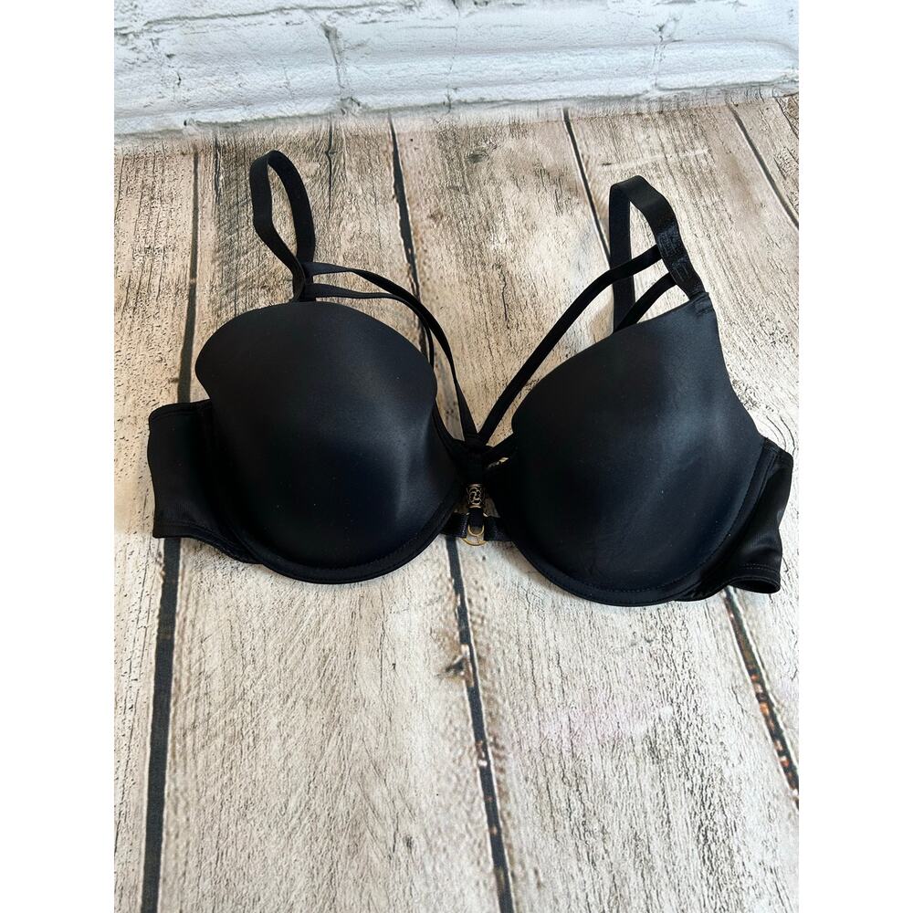 FELINA LINGERIE Women’s Black Underwire Strappy Bra / Size: 38C